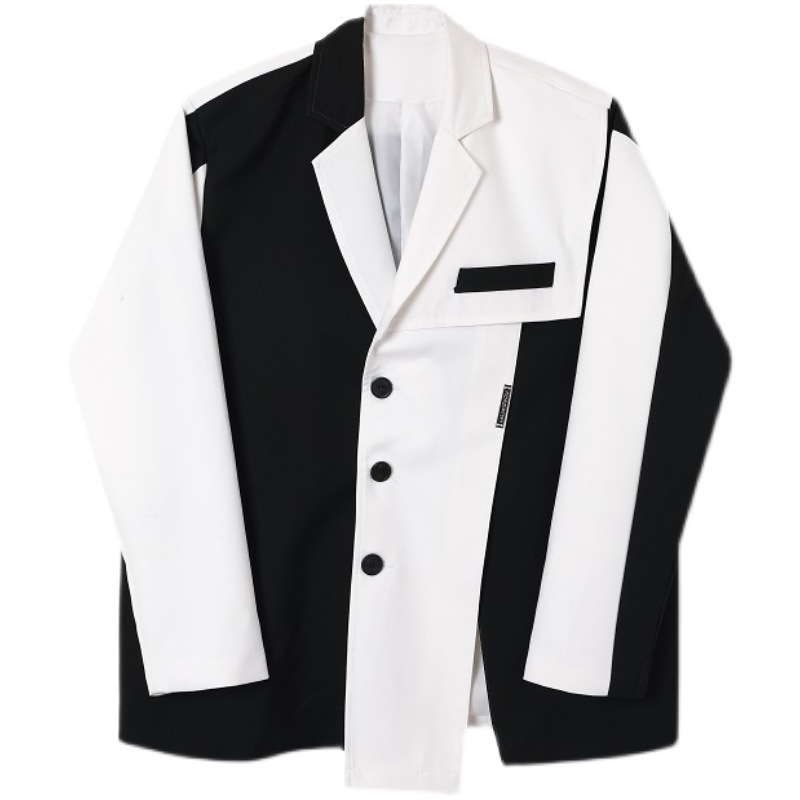 Black And White Niche Men's And Women's Same Spring New Blazer