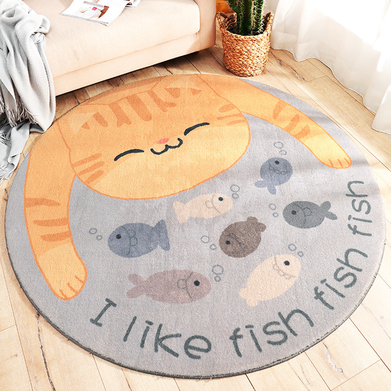 137d0d67 a41e 4d05 9c3a 811fa2c2cd15 - Home Living Room Bedroom Bedside Round Floor Mat
