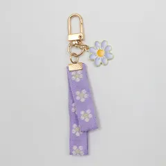 Cute Daisy Flower Webbing Alloy Car Keychain - 1Color - View 1