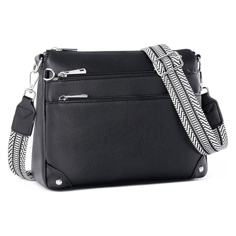Crossbody Bag For Women, RFID Vegan Leather Medium Purse
