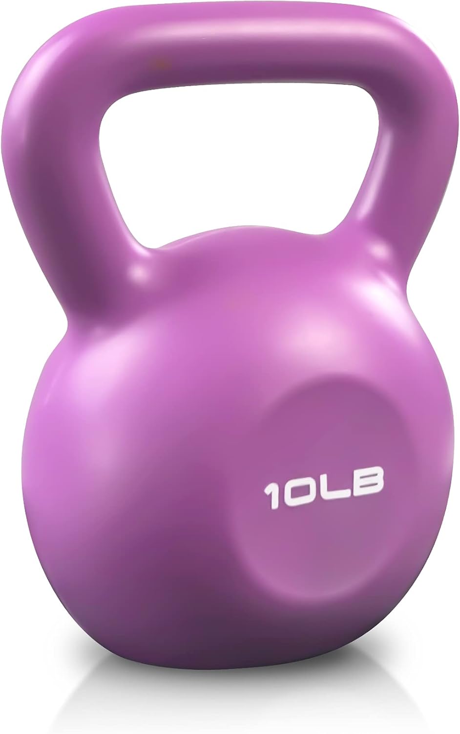 10lbs Kettlebell Set, Strength Training Kettlebells Weight Set For Women, Vinyl Coated Kettle Bell For Home Gym Workout Weight Lifting Equipment, Comfortable Grip Wide Handle Weights — foto 4