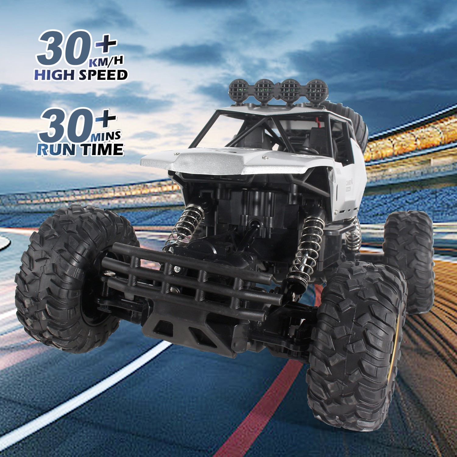 XL Large Remote Control RC Cars Big Wheel Car Monster Truck 4WD Kid Toy Electric — image 7