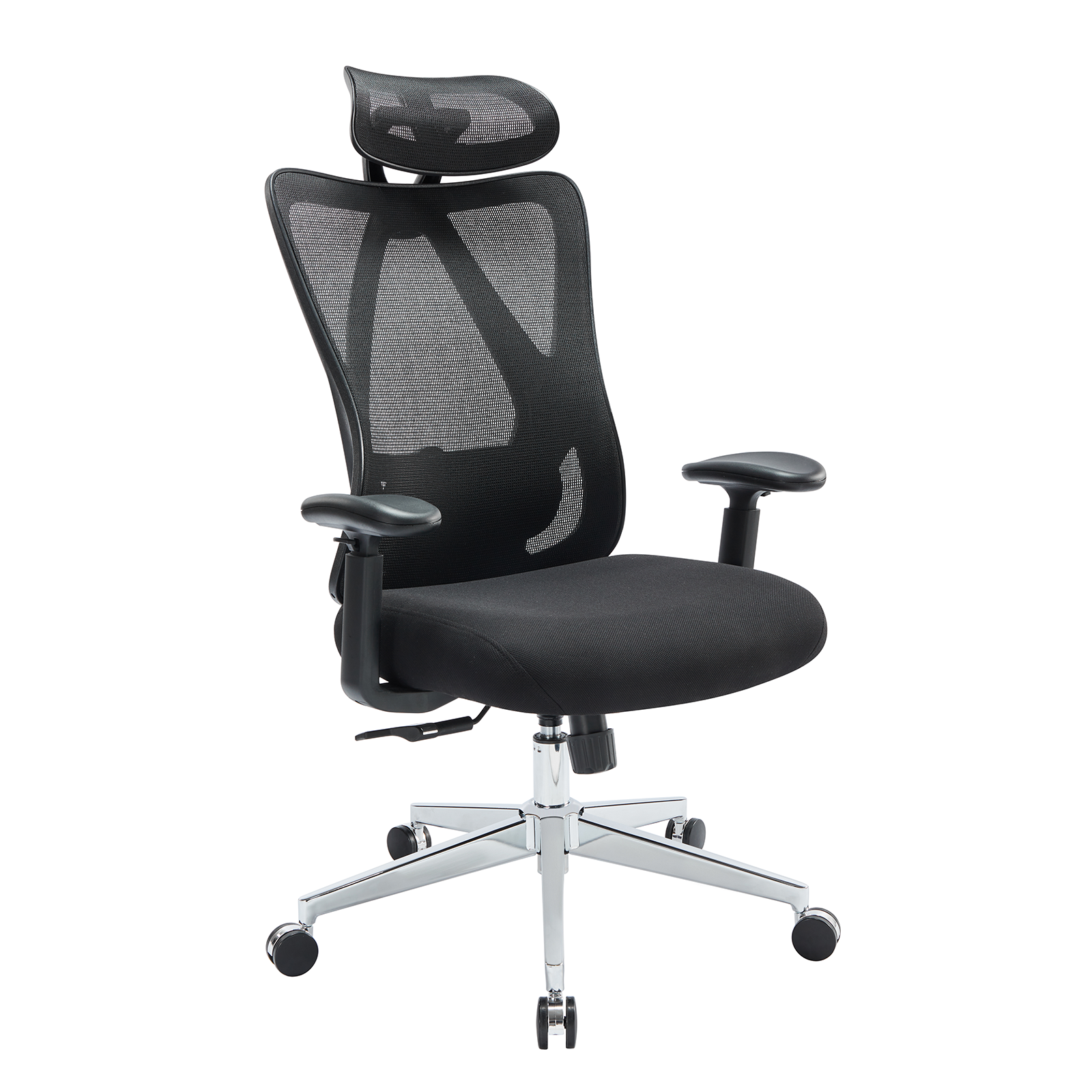 High Back Desk Chair With Adjustable Lumbar Support & Headrest,Comfortable Mesh Computer Chair With Soft Flip Up Arms, Adjustable Height And 120 Tilt