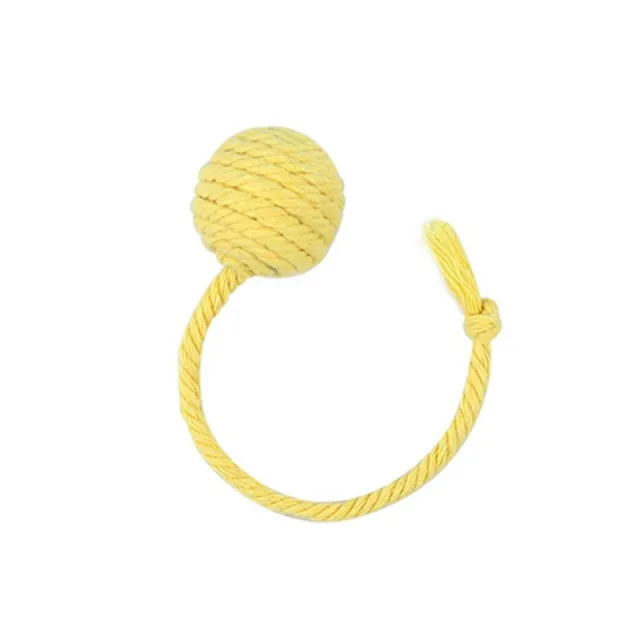 Cat Toy Ball With Rope Built In Bell To Roll The Ball And Make A Sound For Kittens To Play With S 3Cm - Shop at LoveMi