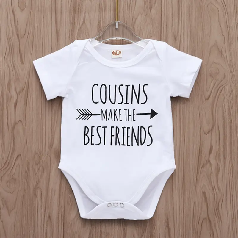 Baby COUSINS Pattern Short Sleeve Onesie