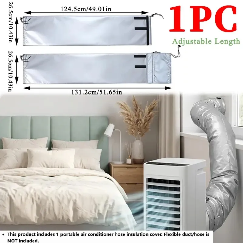 Portable Air Conditioning Duct Protective Cover, Universal