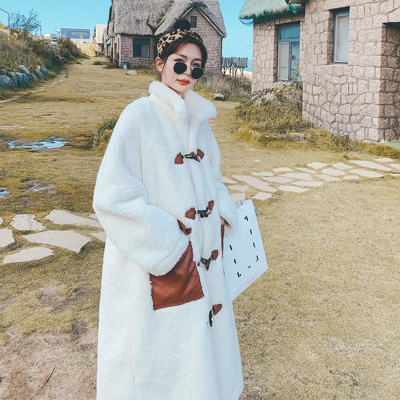 Lambs Wool Small Long Fur Coat