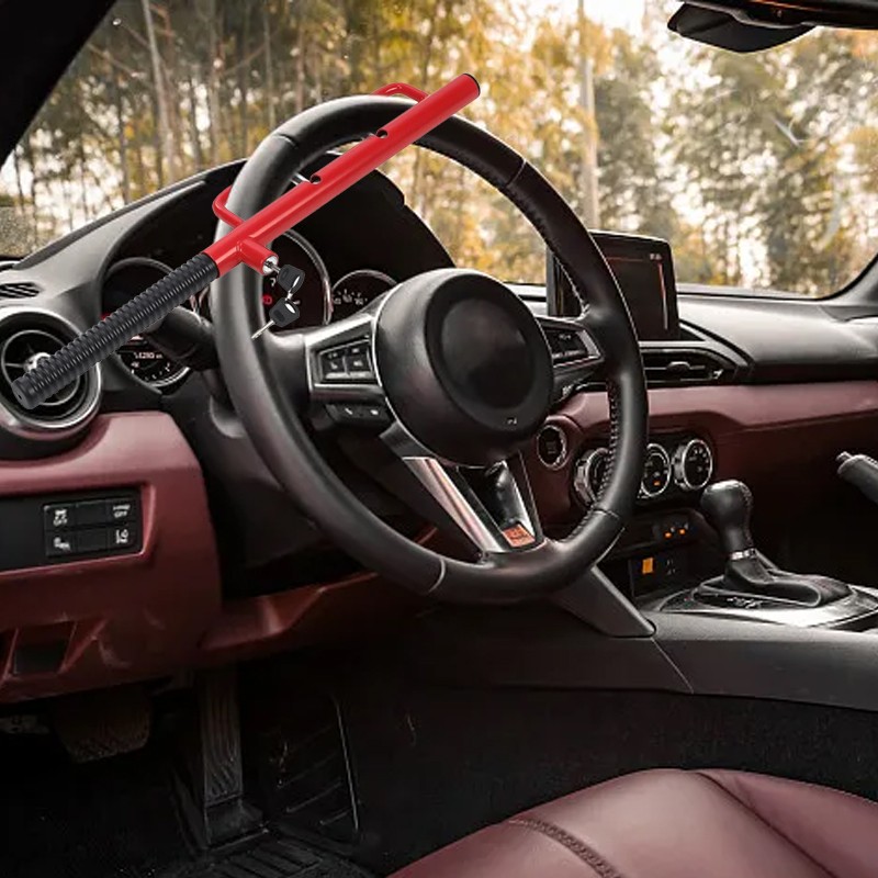 Car Steering Wheel Lock Heavy Duty Design Anti Theft Security 2 Keys UK Stock