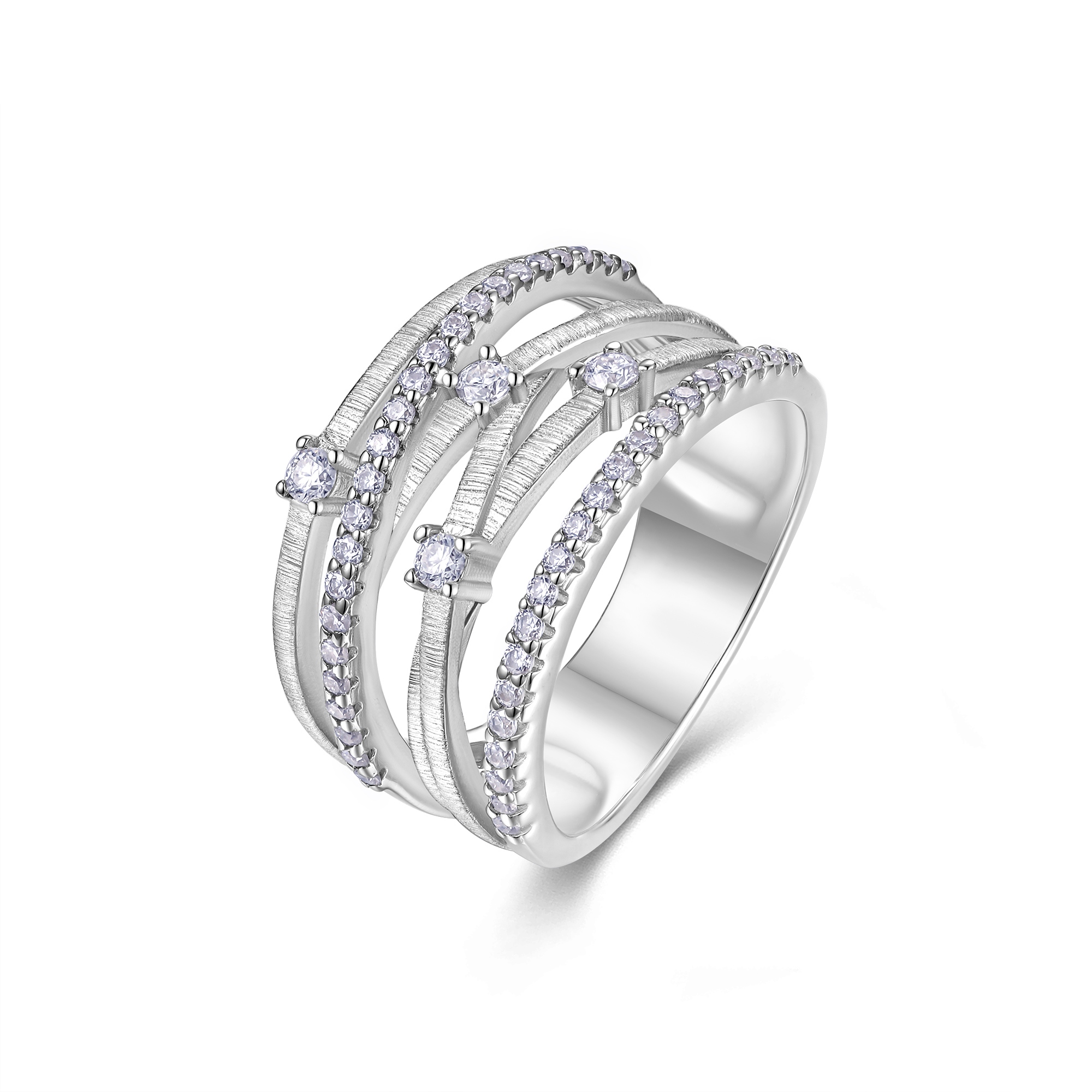 moekas minimalistlik ehtesõrmus moissaniidiga