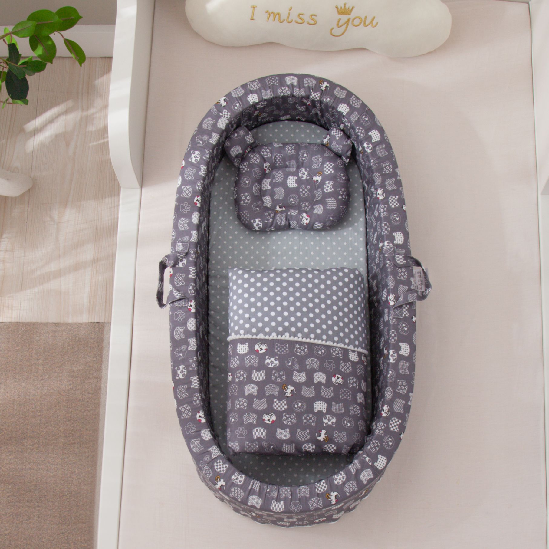 Septal Pad Crib Middle Bed Removable Circumference Anti-pressure High Edge - 5