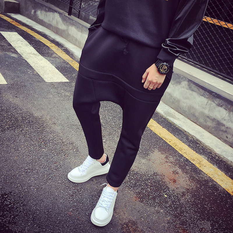 Men's Space Cotton Low-grade Loose Sports Casual Pants