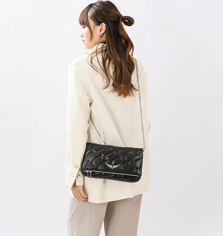 Crossbody Women Embroidered Chain Armpit Shoulder Bag — image 1