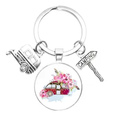 Time Gem Keychain Good Friend Happy Wild Camping Pendant - 23Style - View 1