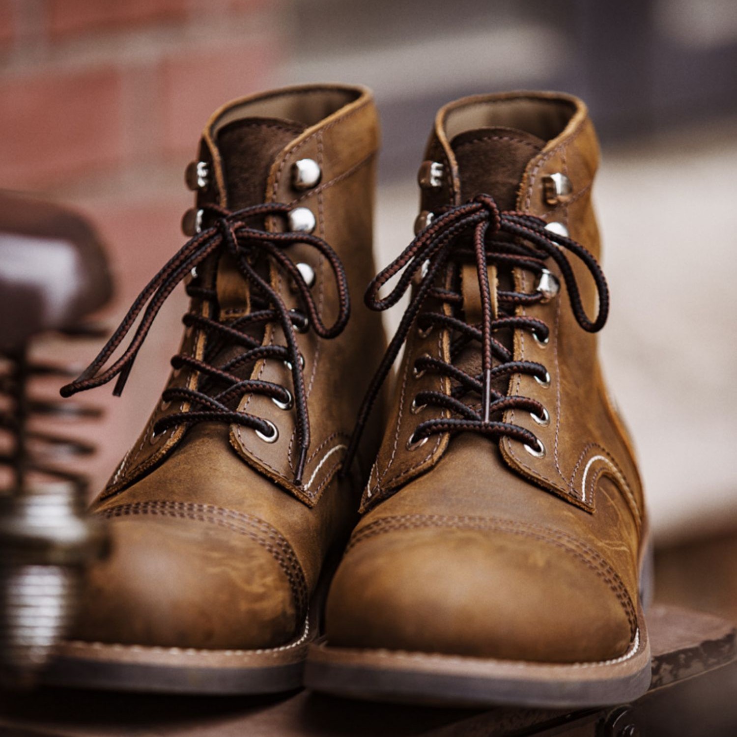 Title 4, Botas de trabalho masculinas Primavera American...