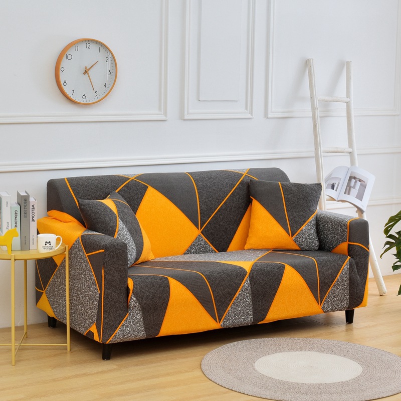 Title 4, Elastic All-inclusive Sofa Cover protects and r...