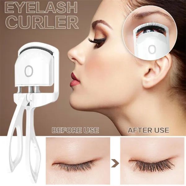 Heated Eyelash Curler Electric Temperature Control Mini Eyelash Curler Electric Portable Charging