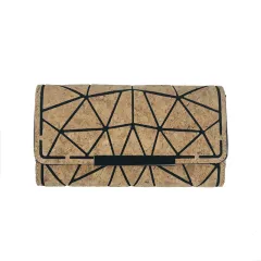Eco-friendly Cork Grain Multifunctional Fashion Waterproof 3 Fold Hand Wallet - 3Fold Wallet - View 1