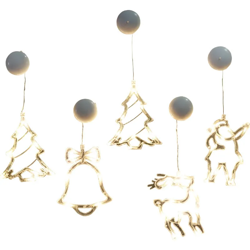 Star String Lights LED Christmas Curtain Lights Indoor Bedroom Home Party Decoration Snowman Christmas Tree Holiday Lights – image 6