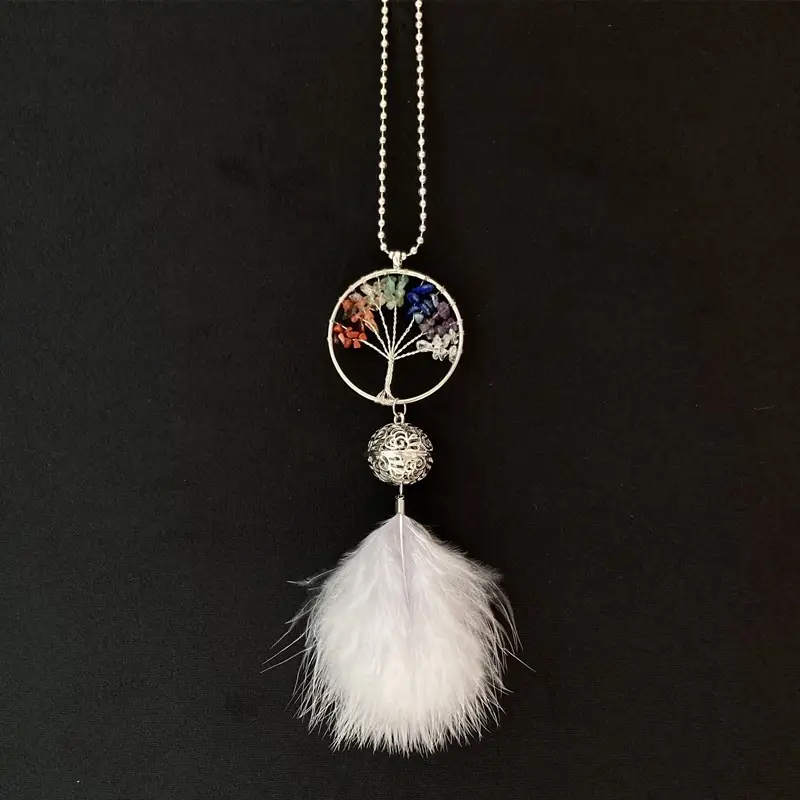 Feather Dream Catcher Auto Pendant