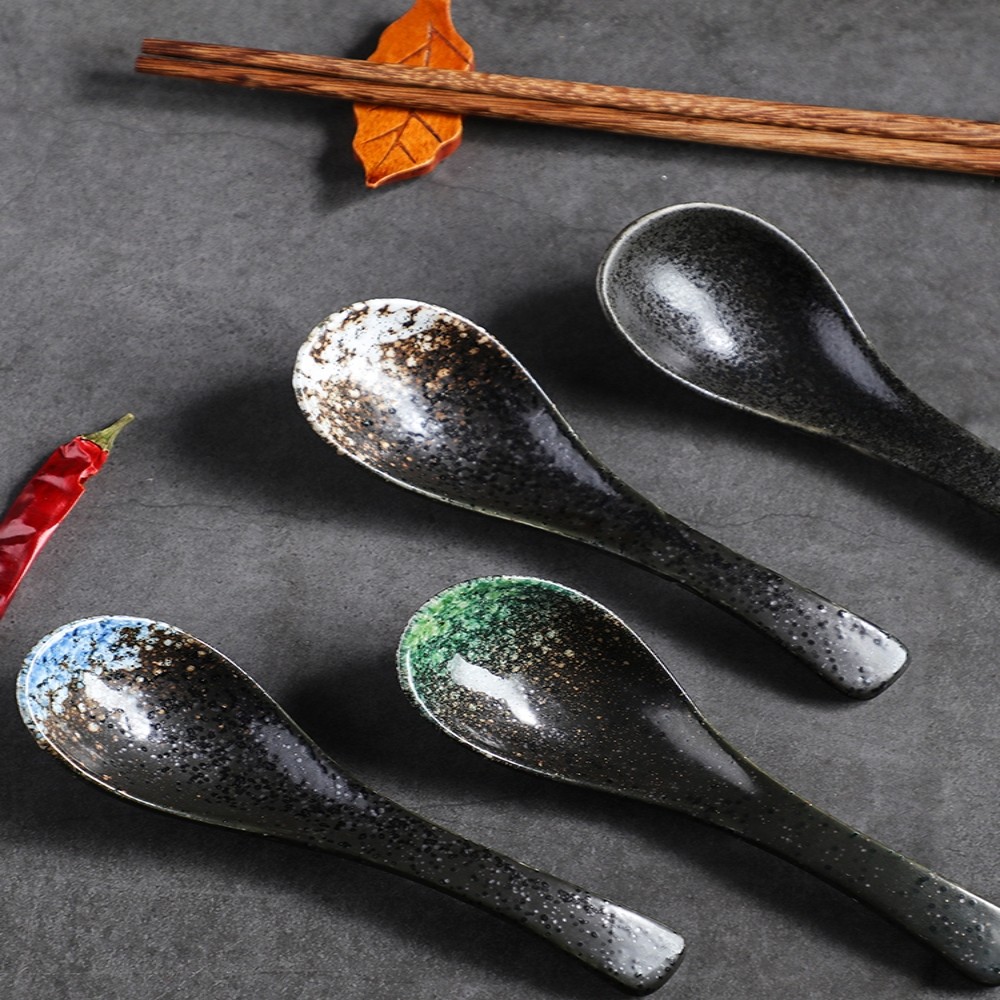 Minimalist Japanese Style Ceramic Household Small Spoon - Image 7