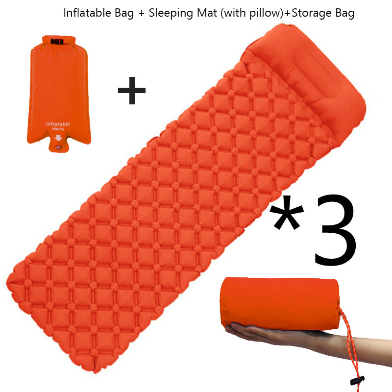 3pcs Orange with pillow set