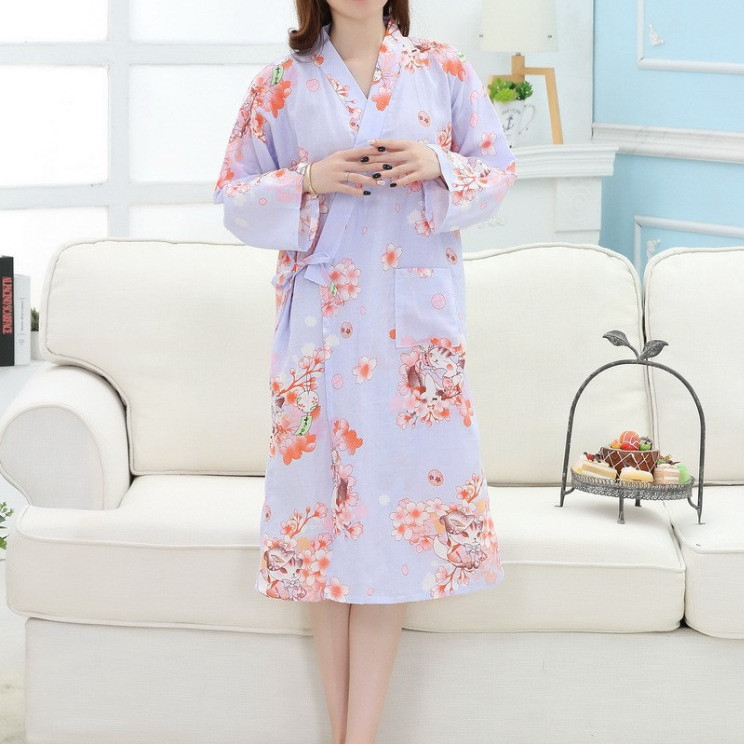 Title 3, Accappatoio Kimono Casual in Cotone Doppia Gasa...