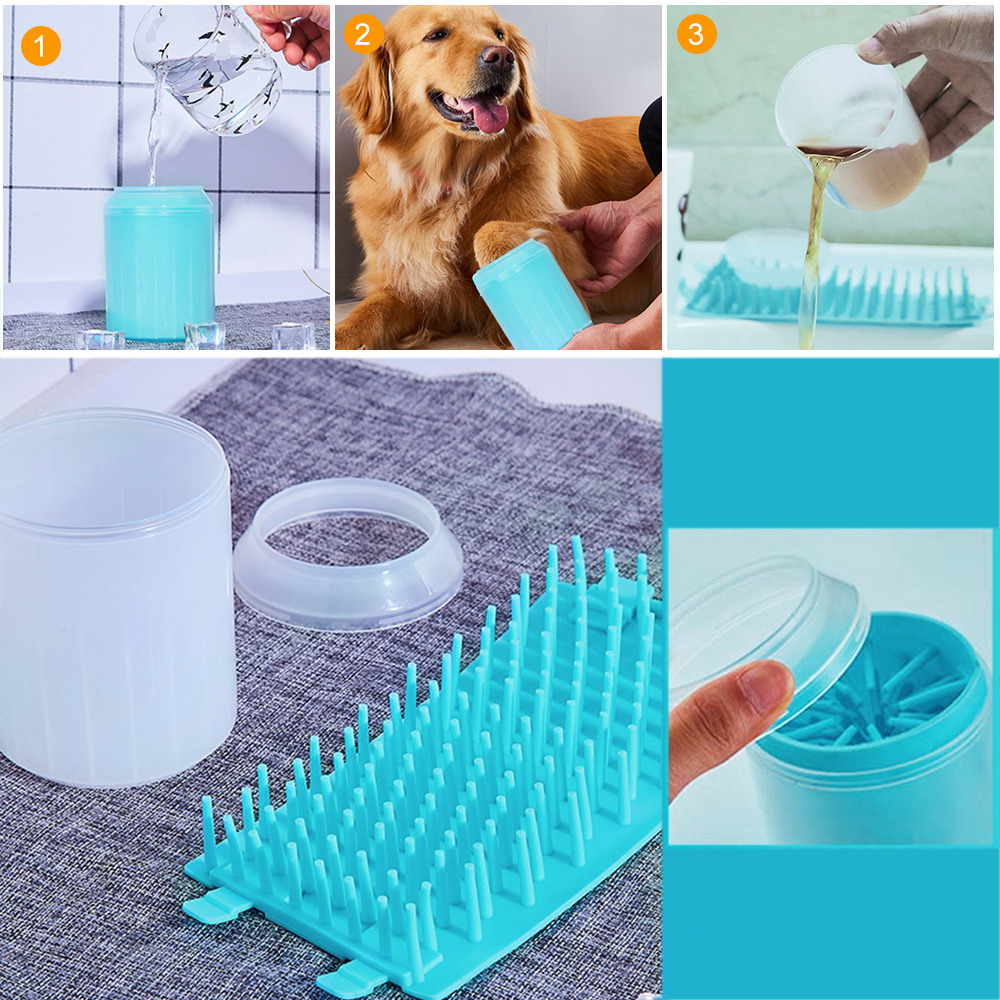 Title 2, Dog Foot Cup Paw Washer Cleaner Dog Cat Foot Cl...