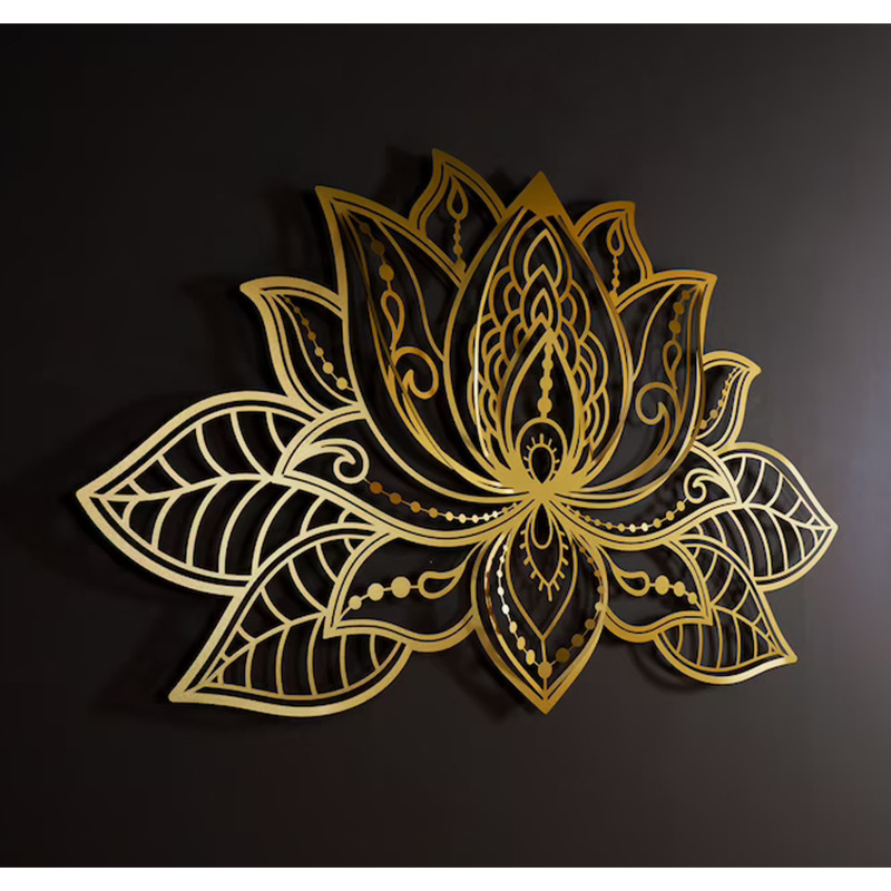Metal Lotus Wall Art, picture 2 of 5
