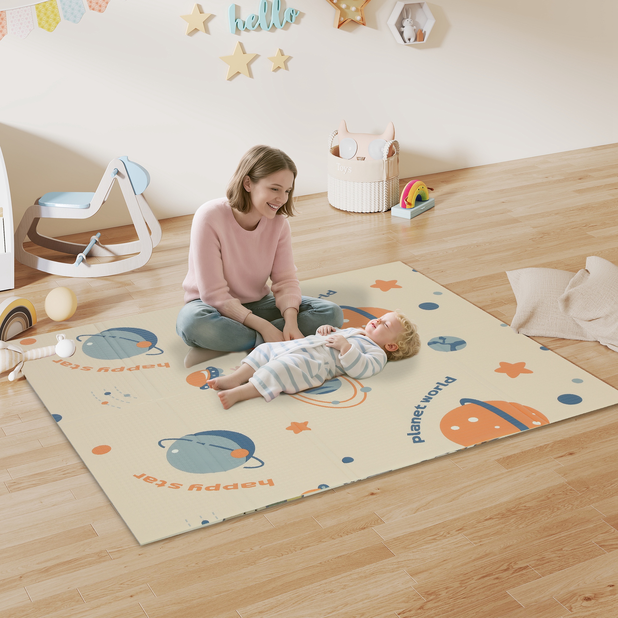 Dinosaur Themed Baby Placemat, Double-sided, Foldable, Waterproof, Suitable — image 3