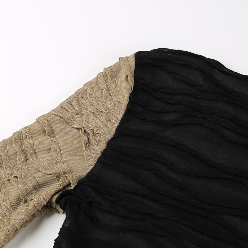 Texture Cardigan Double Pleated Single Breasted