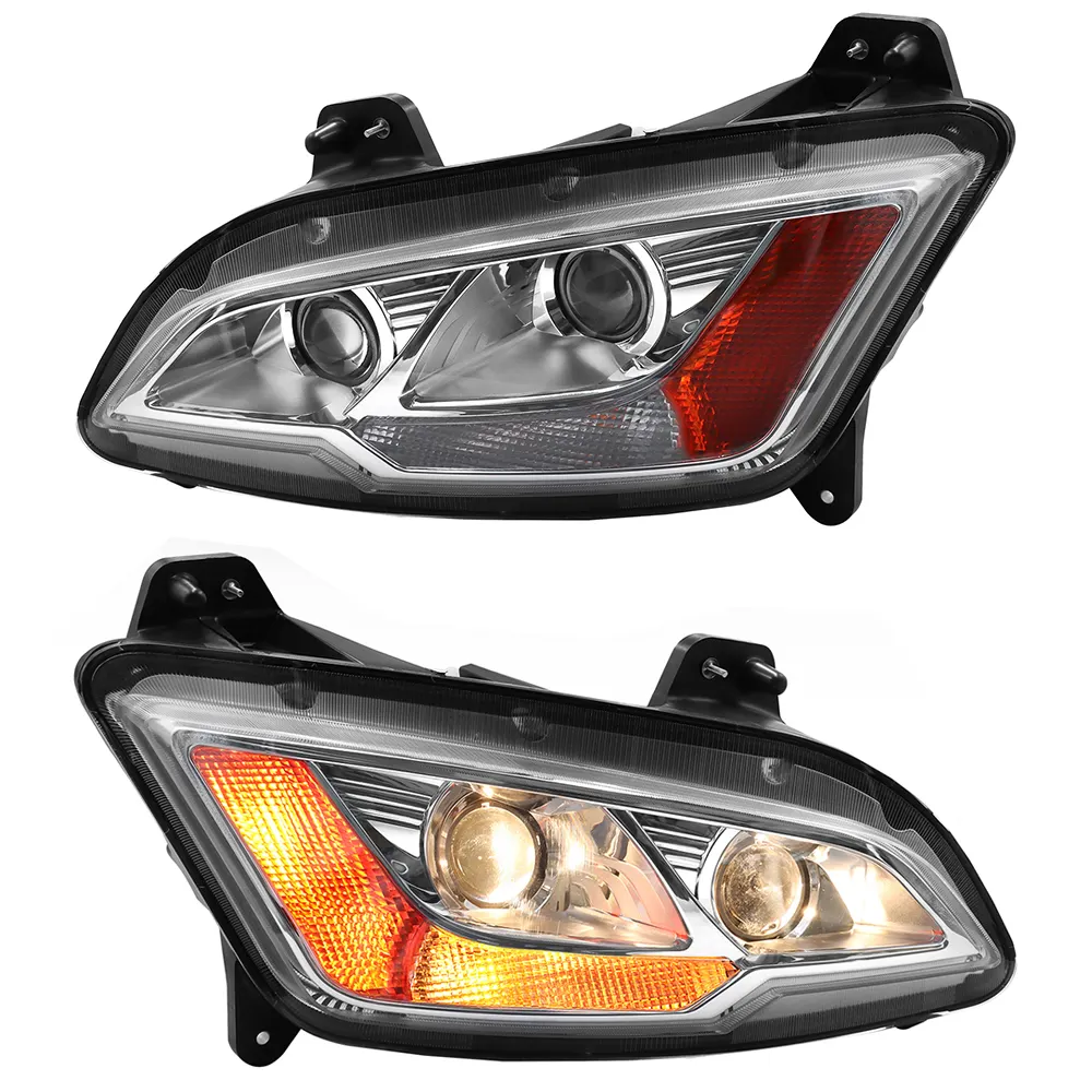 Pair Headlights Assembly Compatible