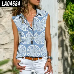 Fashionable Bohemian Loose Women's Sleeveless Shirt - 1 Style-L - View 1