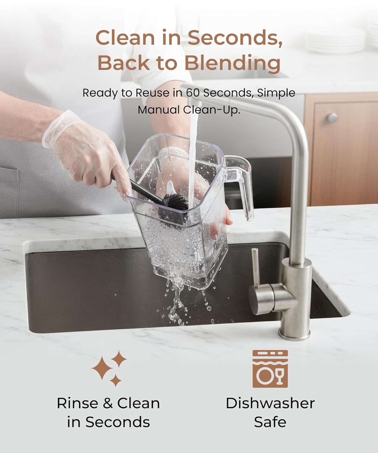 2L Commercial Smoothie Blender Countertop Silent With Sound Enclosure UK — image 9