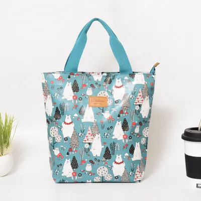 Tote Waterproof Oxford Cloth Handbag Cute Children Mother And Baby White - Shop at LoveMi