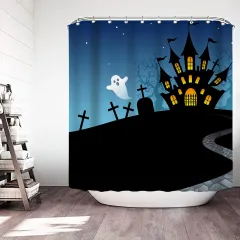 Digital Printing Sanitary Partition Decorative For Bathroom Shower Curtain - 20Style - View 1