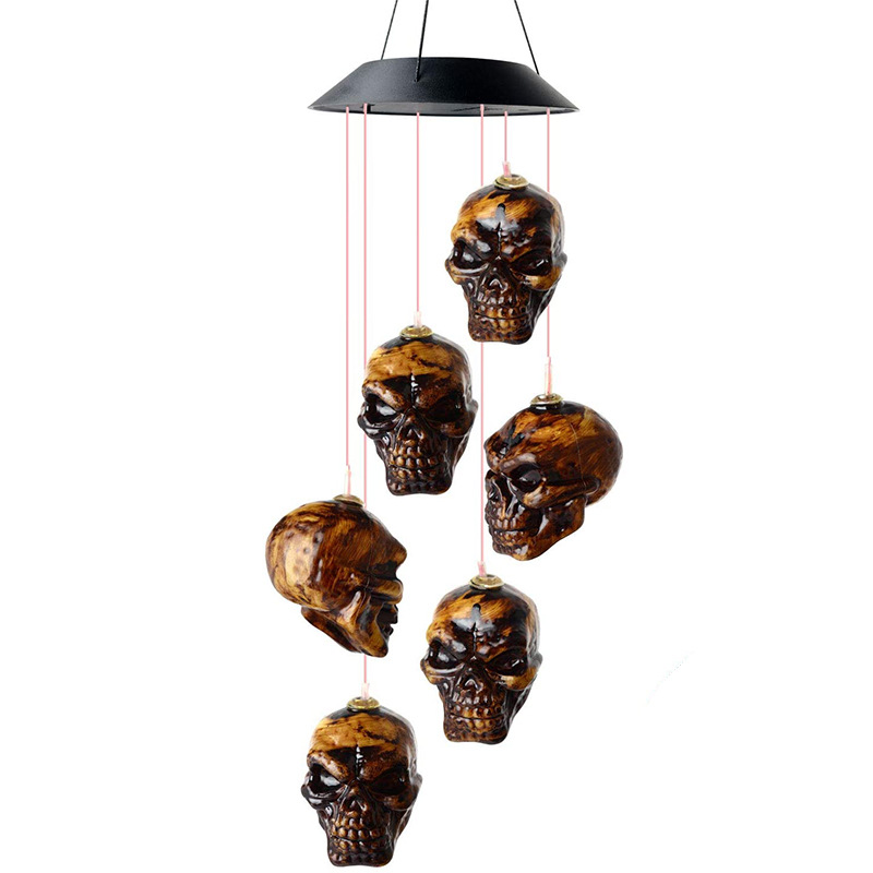 Skull wind chimes