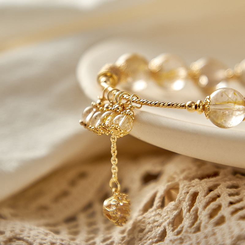 Natural Blonde Crystal Bracelet Transfer Lucky