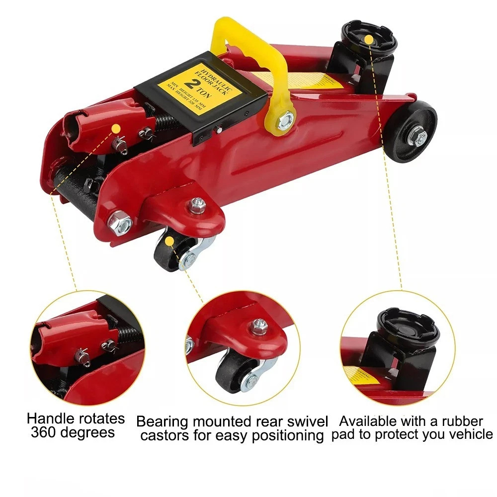 2 Ton Tonne Hydraulic Trolley Floor Jack With Plastic Storage Carry Case Car Van — image 3