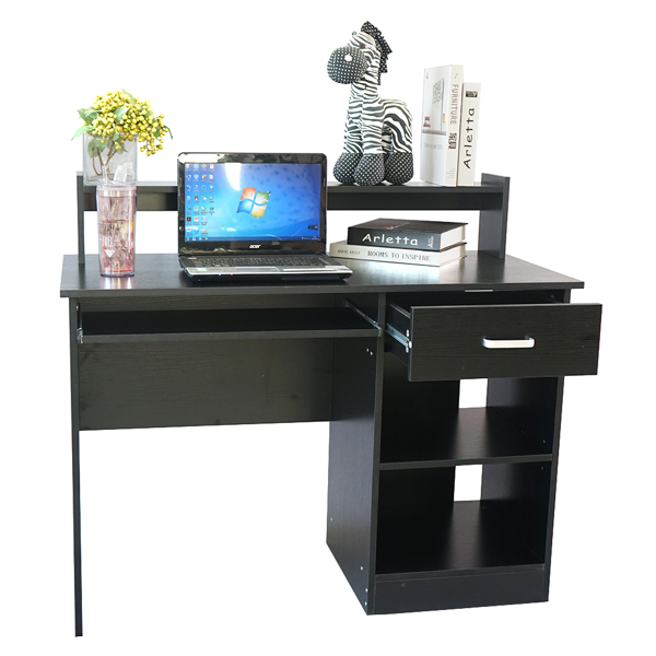 Bureau informatique double niveau 110x50cm