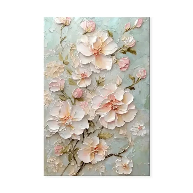 Colorful Handmade Flower Artwork Modern Spring Flowers Thick Oil Painting New Design Wall Art For Living Room Decor As Gift Without Inner Frame - Shop at LoveMi