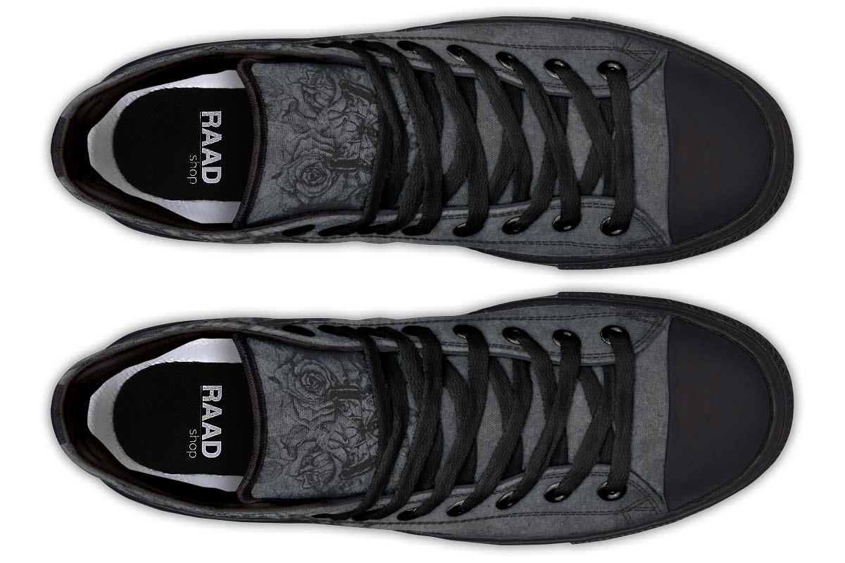 Men's And Women's Fashion Color Printing High-top Canvas Shoes