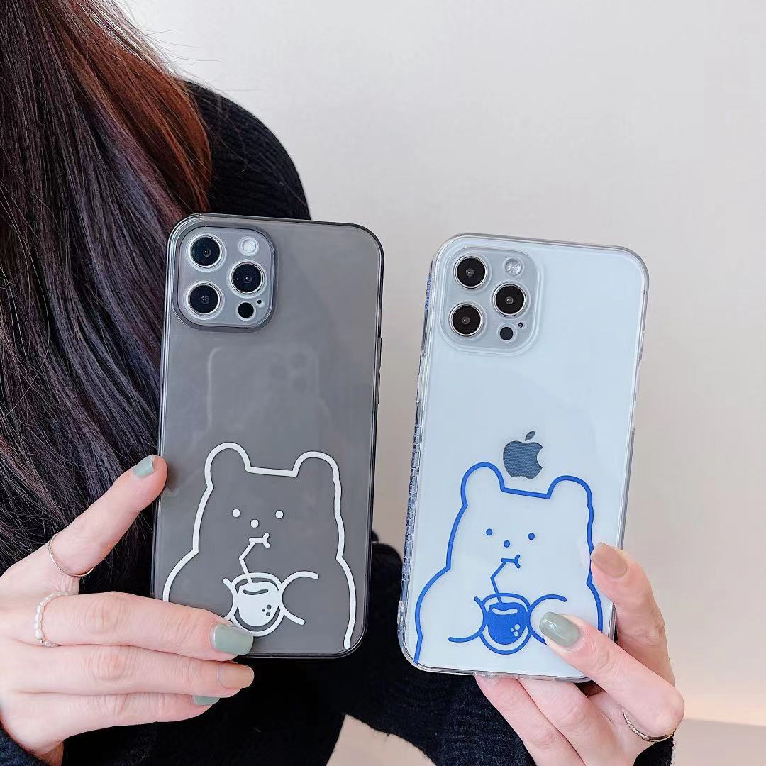 Title 3, Side Drink Bear For Mobile Phone Case