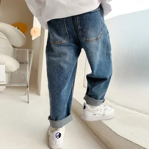 Children's Wear Big Boy's Fleece and Thick Trousers