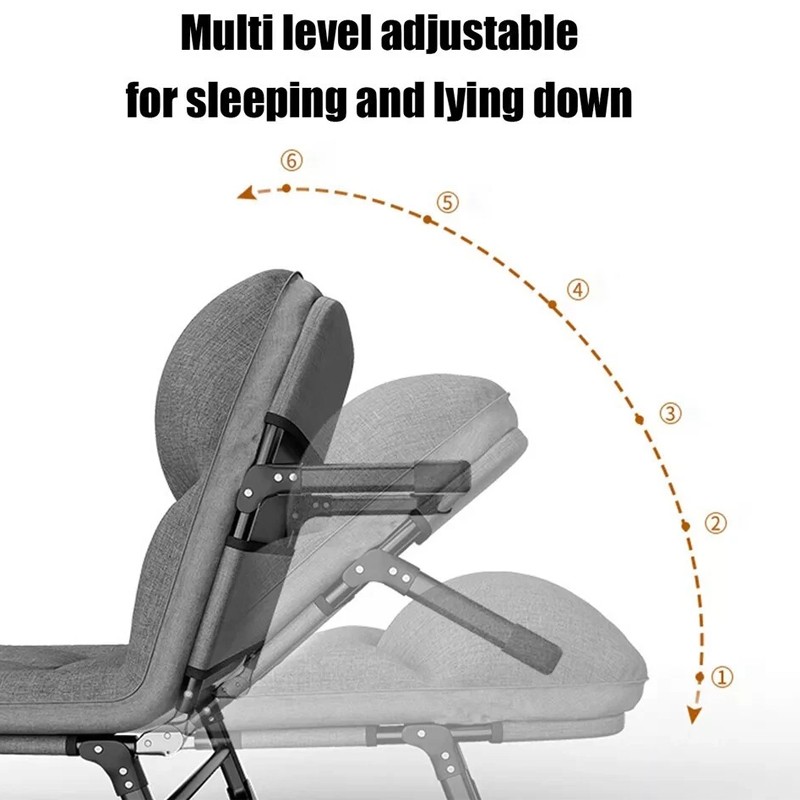 Folding Sleeping Cot Guest Bed Outdoor Portable Single Camping Cots With Mat Pad — image 5