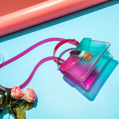 New Fashion Gradient Transparent Jelly Shoulder Bag