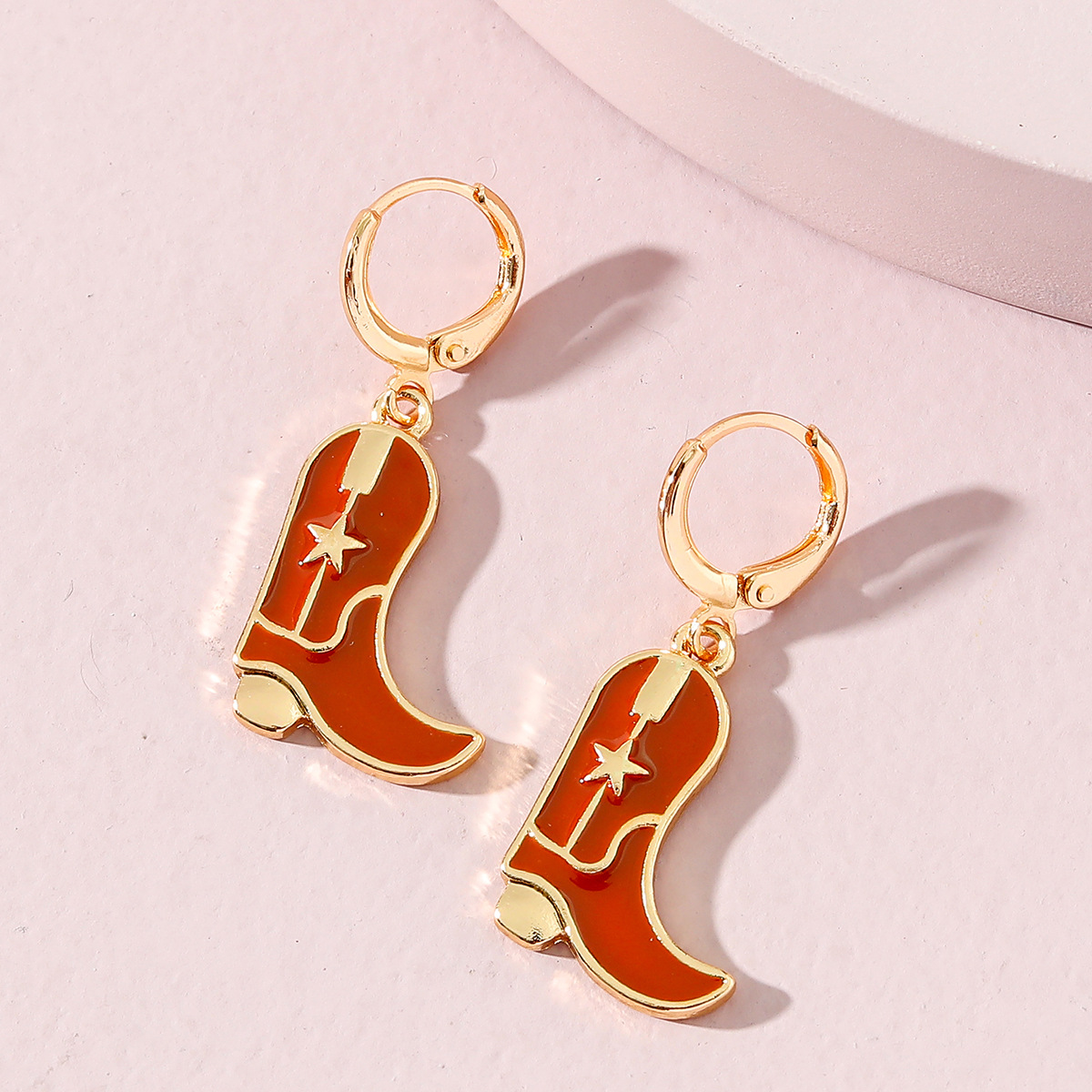 Fashion Cute Western Cowgirl Drip Boots Earrings