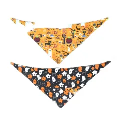 Halloween Double-sided Saliva Towel Pet Accessories - Spider Or Ghost - View 1