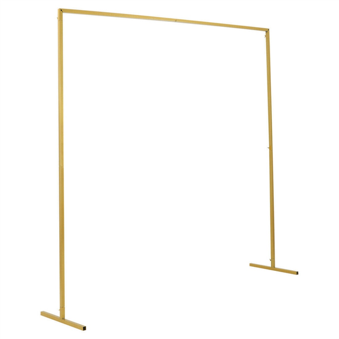 NEW Wedding Stand Flower Rack Arch Iron Party Door Garden Metal Prop Decor 2X2M — image 6