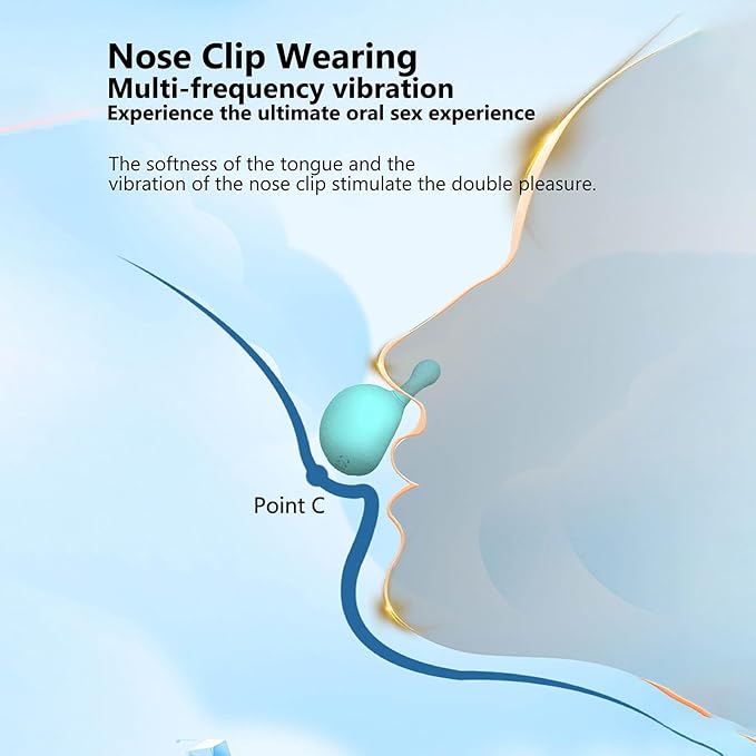 Nose Clip Oral Clit Stimulator Sex- Toy, Remote Control Clitoral Stimulation Blowjob Adult- Toys, High-Strength 10-Frequency Sexual- Pleasure Tools For Couples Women Viberator