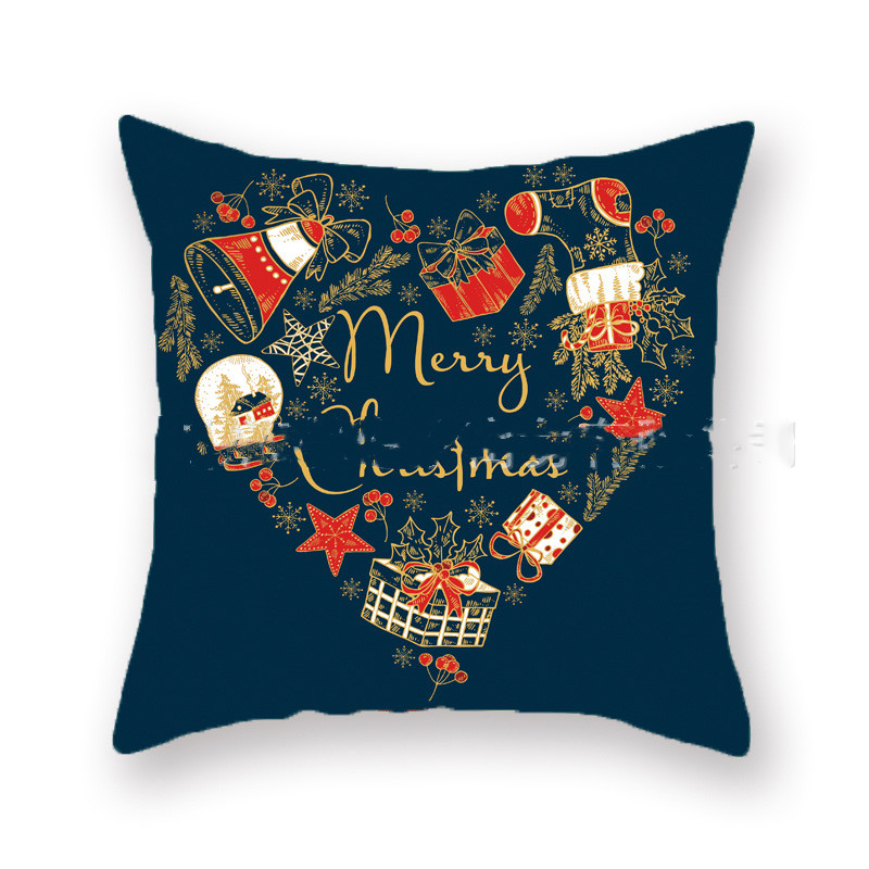Christmas throw case office sofa throw pillow back (1